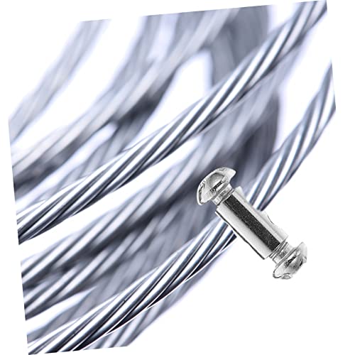 DOITOOL 20 Unidades Braçadeira De Cabo De Aço Cabo De Remendo Clipe De Cabo De Corda Semáforo Braçad