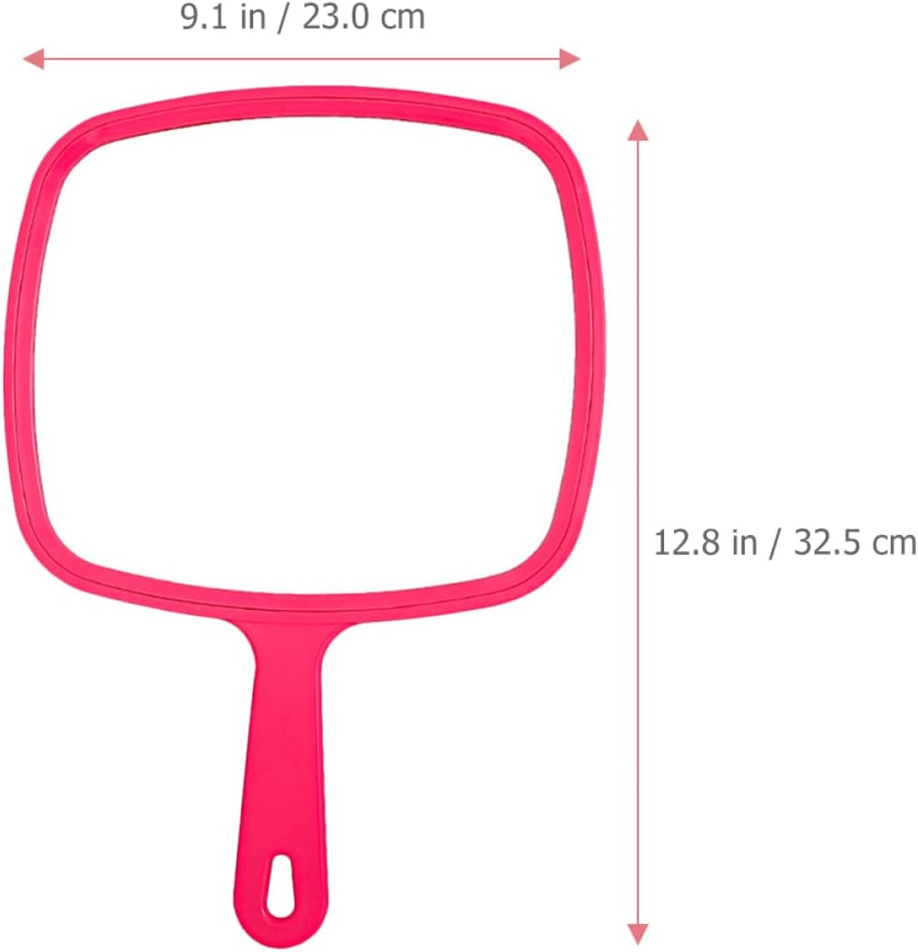 VICASKY 2Pcs Portable Handheld Makeup Mirror for Women Lightweight Travel Vanity Mirror Comfortable Handle Compact for Friends Family