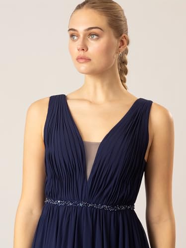 Apart Abendkleid aus hochwertigem Polyester Material mit Rückenausschnitt, – Bild 6