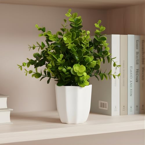 15 Artificial Plant Decorating Ideas 54 fancymart Artificial Plant Eucalyptus Leaves in Pot Perfect Potte...