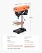 VEVOR 8 in Benchtop Drill Press, 2.5A Induction Motor, Tabletop Drilling Machine with 750/1140 / 1740/2340 / 3200 RPM Adjustable Speed, 0-45° Tilting Worktable, LED Work Light, for Wood Metal