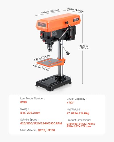Benchtop Drill Press for Woodworking