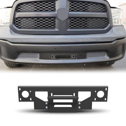 Nixon Offroad - Nixon Offroad Front Bumper Winch Plate for Dodge Ram 1500 2013-2018 & Ram 1500 Classic 2019-2024, [Fit for OEM Modular Front Bumper] Heavy Duty Steel Winch Mount Bracket (1 Plate)