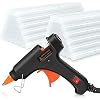 Crenova Heißklebepistole Klebepistole + 60 Heißklebesticks Transparente Klebesticks für DIY Kleine Handwerk und schnelle…