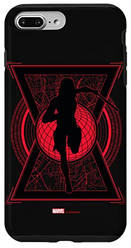Custodia per telefono Marvel Black Widow per iPhone e Samsung Galaxy; Natasha Romanoff Custodia per telefono; Custodia per telefono Marvel; Custodia protettiva per telefono Marvel; Custodia per telefono a clessidra con vedova nera; custodia per telefono nera Marvel