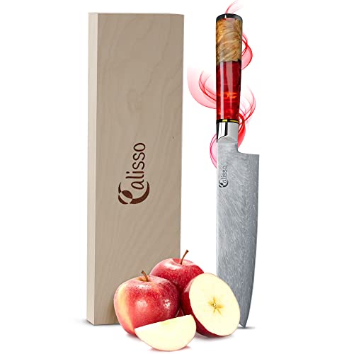 Calisso Santoku Coltello Damasco 67 Strati