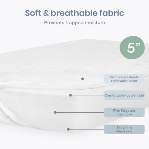 Image of Dream On Me Premium 2-in-1 Baby Zzz Crib & Toddler Mattress, Made in USA