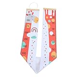 Règle de mesure de la taille des enfants - pas de décoloration et confortable à utiliser, la toise de croissance murale peut être retirée et accrochée facilement avec le cordon.