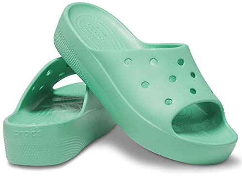 Crocs Women's Classic Slide | Platform Sandals, Jade Stone, 7 #TOP5