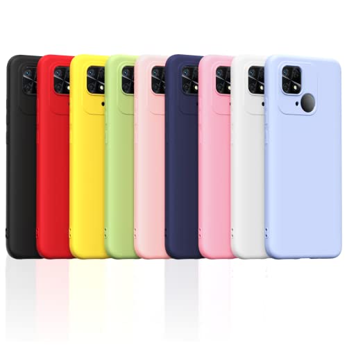 Oududianzi - Funda para Xiaomi Redmi 10C, Case de Silicona Suave de TPU, Funda Protector de Goma Fexible Delgado Liviano y a Prueba de Golpes Antirrayas - [9 Colores] Cover