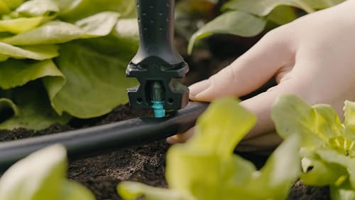 Gardena Micro-Drip-System Drip Irrigation Set Vegetable/Flower Bed (60 m²): Starter set, ready to use, water-saving irrigation system, simple & flexible connection technology (13450-20)