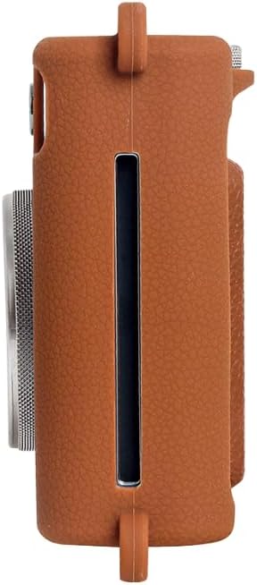 Mini EVO Case - Soft Silicone Cover Bag for Fujifilm Instax Mini EVO Instant Camera - Brown