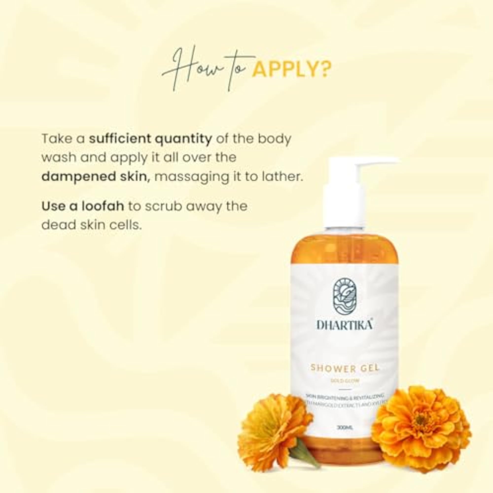 Gold Glow Shower Gel with AHA, BHA & Niacinamide