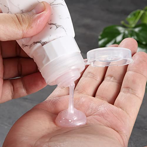 Travel Bottles Set For Toiletries, Gemice Tsa Approved Travel Containers Leak Proof Silicone Squeezable Travel Accessories 3Oz For Shampoo Conditioner Lotion Body Wash (4 Pack) #TOP3