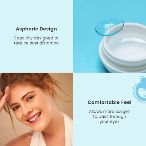 Image of Aqualens 10H Monthly Disposable Soft Contact Lenses with UV Protection - (3 Lens /Box) (-7.00)