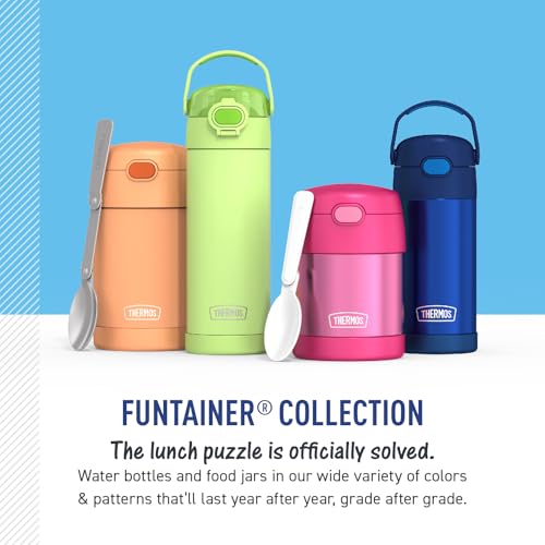 image for THERMOS FUNTAINER Water Bottle with Straw - 12 Ounce - Kids Stainless 