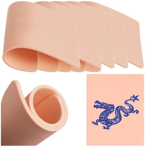Fake Skin Practice - Gakonp 5pcs Practice Skin Double Sides Skin Practice 3mm Microblading Practice Eyebrow Practice Tattoo Skins for Beginner & Experienced Tattoo Artists Cover