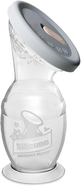 Haakaa Generation 2 Silicone Breast Pump with Suction Base and Cap, 150 ml Capacity