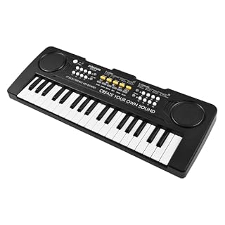 YIWEOG Clavier électronique 37 Touches, Piano, 8 Tons, 8 rythmes, 11 démos, 4 Effets sonores d’instruments, Mode Double Alimentation, Clavier de Musique Portable, Cadeau pour débutants - Les Beatles, Paul McCartney, John Lennon, RIngo Starr, George Harrison