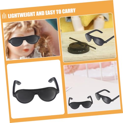 IMIKEYA 12pcs Mini Doll Sunglasses Fashionable Tiny Eyewear for Dolls Stylish Accessories for Boys and Girls Dress- Sunglasses3