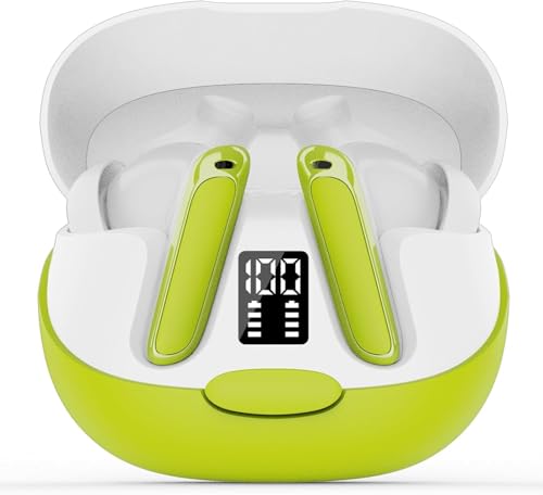 Puqo Auriculares Inalámbricos,Auriculares Bluetooth 5.3, Verde