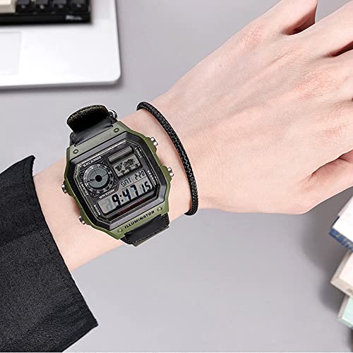 RCNZWQB Nylon strap Compatible with Casio SGW-300H SGW400 SGW500 AE-1200WH AEQ-110W 18mm Leather strap men's watchband accessories