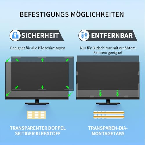 DEJIMAX Privacy Screen Protector for 34 Inch (86cm) Curved Monitors - 21:9 Ultrawide Anti-Spy Film with Anti-Glare & Blue Light Filter, HD Eye Care for Office, Home, Travel - Image 6