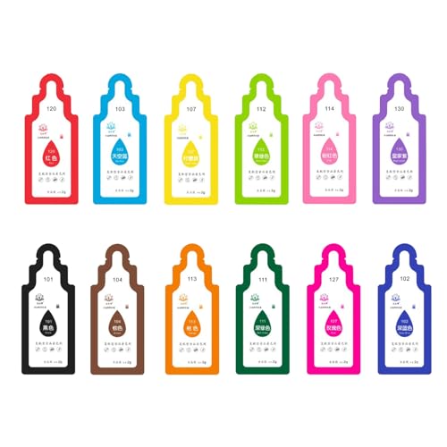 12 Color 2g Per Bag Oily Food Colouring Suitable For Cake Decoration Cream Desserts Biscuits Or Other DIY Crafts Oily Food Colouring