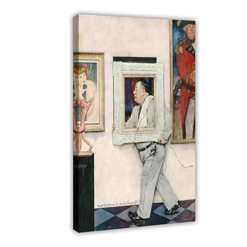 Poster Norman Rockwell 1946 encadré sur toile pour salon 30x45 cm
