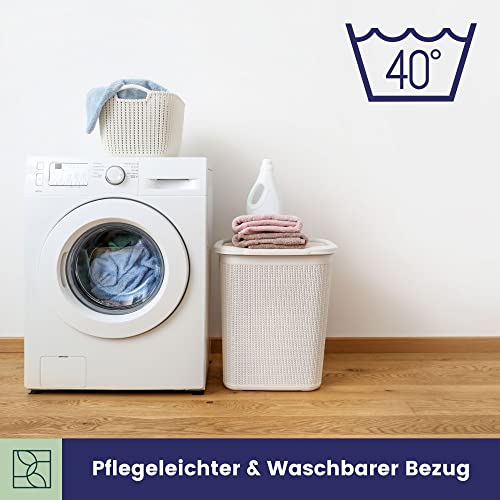 Bequemes Venenkissen für die Beine - Stabiles Beinkissen aus Festem Schaumstoff mit, Weichem Oeko-TEX Bezug - Perfekt als Ergonomisches Keilkissen, Großes Fußkissen und Beinauflage - DYNMC YOU - Grau - Image 4