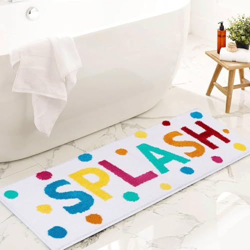 HAIWAOO Bathroom Rugs 47x18,Soft, Absorbent & Non Slip Bath Rugs,