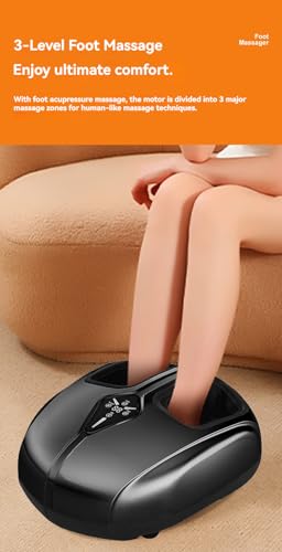 Masajeador Shiatsu para Pies para Fascitis Plantar y Neuropatía, Máquina de Masaje con Calor, Amasado, Rodado y Rasquido, Control Remoto, Regalo para Mamá y Papá miniatura 6
