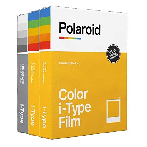 Polaroid Originals I-Type Core-Film, 3er-Pack (2 Farbfilme, 1 Schwarz-Weiß-Film) + Gratis Wandalbum