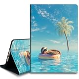 Bxgolkgd Funda para tablet Amazon Fire HD 10/10 Plus (13ª/11ª generación) de 10.1 pulgadas, funda a prueba de golpes con disipación de calor, función de encendido y apagado automático, piscina de