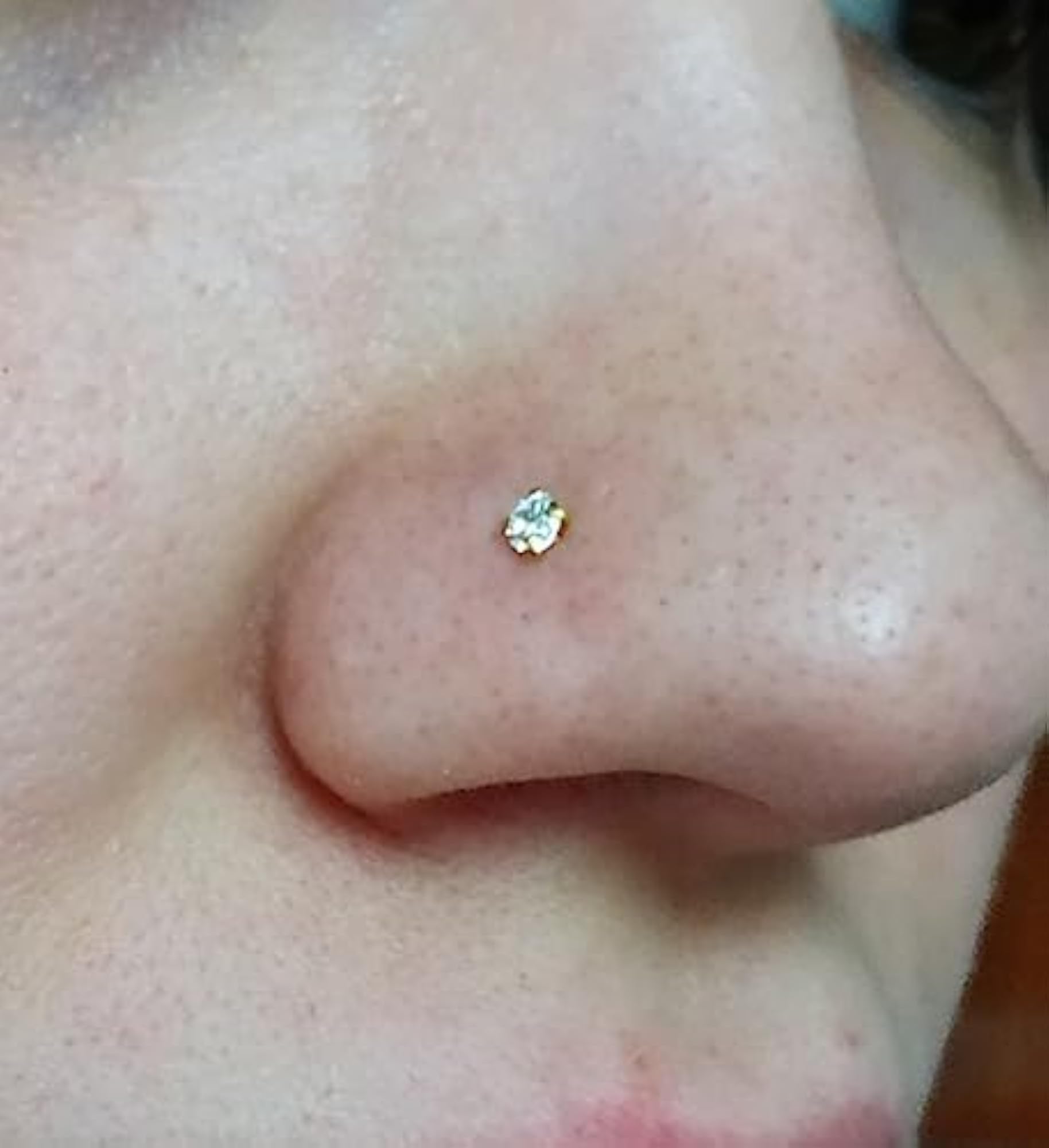 Surgical Stainless Steel Nose Studs with Diamond Design