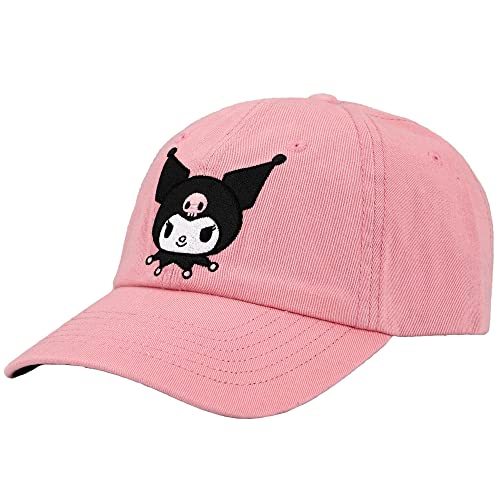 Bioworld Kuromi Bordada Gorra Rosa de Algodón miniatura 5
