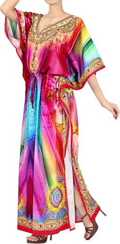 HAPPY BAY Women's Kaftan Boho Long Loose Dress