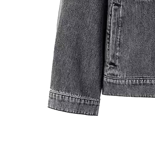 Blouson en jean ample imprimé idéal pour vos sorties urbaines et week-ends décontractés - 5