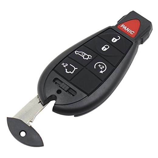 Entrada sin Llave Fob remoto clave Shell para Dodge Chrysler Jeep Commander, Grand Cherokee Fob + insertar hoja