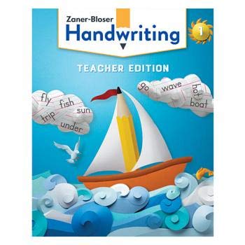 Spiral-bound Handwriting © 2020 Grade 1 Teacher Edition Book
