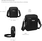 Foto di COVERI Borsello Uomo Tracolla Regolabile Impermeabile Messenger a Spalla per Viaggio Ufficio Lavoro Business e Uso Quotidiano (Nero)