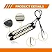 2Pcs LED Car Daytime Running Light Strip, 6.7in Super Bright Waterproof for Auto Car Motorcycle Light, 12V DRL Universal LED Strip White Yellow Turn Signal Streamer Sequential Flowing (17cm)