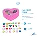 VANZACK Princess Plastic Gems Toy Set for Girls Colorful DIY Craft Accessories Non-Toxic for Birthday Parties and Dress