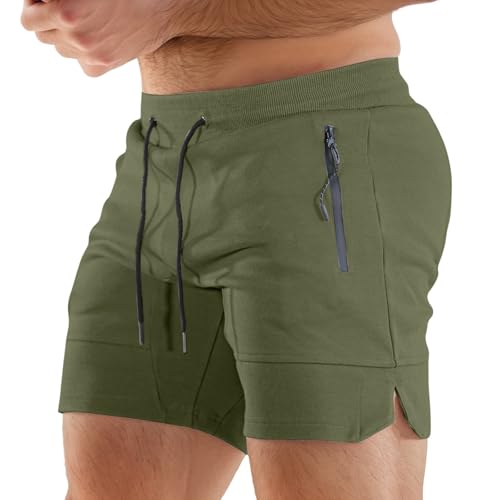 RUMAOZIA Pantalones cortos de deporte para hombre, de secado rápido, ligeros con cremallera, pantalones cortos de entrenamiento, pantalones cortos, pantalones cortos para correr, ligeros, para verano