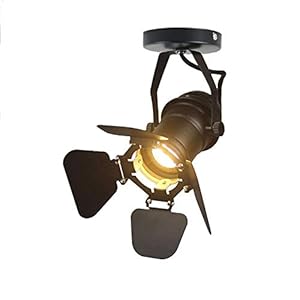 JINYU Loft vintage landhuisstijl industriële plafondlamp/wandlamp, wandverlichting voor slaapkamer, huisdecoratie, kast…
