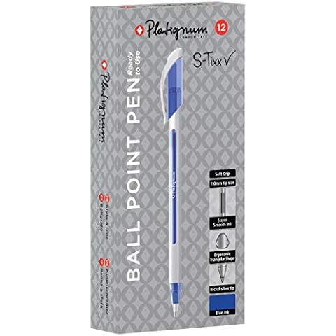 Platignum S-Tixx Blue Ballpoint Pen Pack Cover