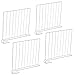 LVPY Raumteiler-Schrank, 4 Trennwände, Metall, 32.5/27.5/2.2cm, Weiß