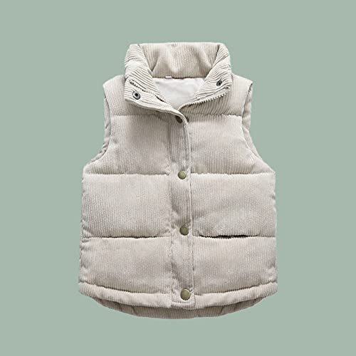 Baby Boys Girls Hooded Puffer Down Vest Winter Lightweight Sleeveless Bear Ears Zipper Up Jacket Plain Coats Outerwear2