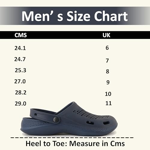 Image of Men's Classic Casual Sports Clog | Adjustable Back Strap with Sandal for Adults | Comfortable & Lightweight | Waterproof & Everyday Uses Mules (Grey Colour)