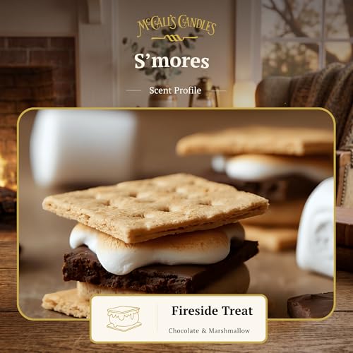 Image of McCall's Candles | S'Mores | Scented Wax Melt | Toasted Marshmallow, Milk Chocolate & Graham Cracker | 6-Piece Break-Apart Bar | 12-24 Hours Per Wedge | Poured in the USA | 5.5 oz